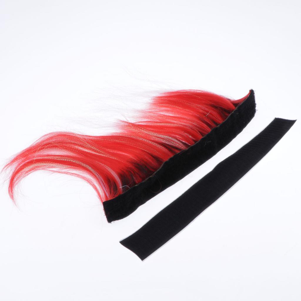Maxbell Motorcycle Helmet Adhesive Mohawk, Cool Helmet Decoration and Accessaries Red+Black - Aladdin Shoppers