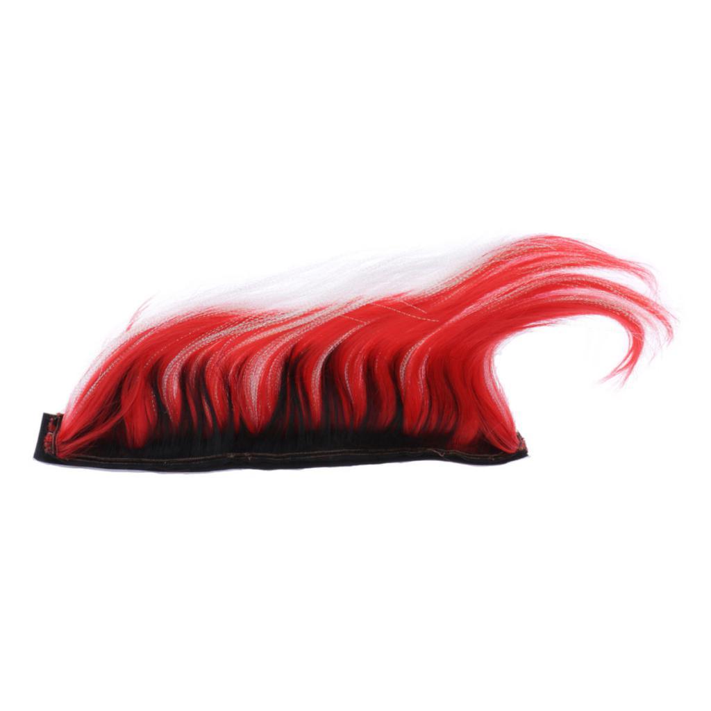 Maxbell Motorcycle Helmet Adhesive Mohawk, Cool Helmet Decoration and Accessaries Red+Black - Aladdin Shoppers