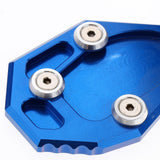Maxbell Motorcycle Kickstand Side Stand Extension Plate Pad for YAMAHA MT-07 Blue - Aladdin Shoppers