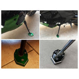 Maxbell Motorcycle Kickstand Side Stand Plate Pad Base for Kawasaki Z1000 ER6N Black - Aladdin Shoppers