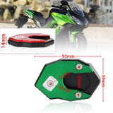 Maxbell Motorcycle Kickstand Side Stand Plate Pad Base for Kawasaki Z1000 ER6N Black - Aladdin Shoppers