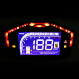 Maxbell Motorcycle LED LCD Speedometer Digital Odometer+Backlight For 1,2,4 Cylinder
