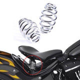 Maxbell Motorcycle Pad Saddle Solo Seat Springs Bracket for Halley-Round Nose Black - Aladdin Shoppers