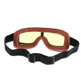 Maxbell Motorcycle Retro Goggle Glasse For Harley Helmet Pilot Cruiser Riding #Brown - Aladdin Shoppers
