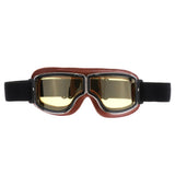 Maxbell Motorcycle Retro Goggle Glasse For Harley Helmet Pilot Cruiser Riding #Brown - Aladdin Shoppers