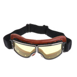 Maxbell Motorcycle Retro Goggle Glasse For Harley Helmet Pilot Cruiser Riding #Brown - Aladdin Shoppers