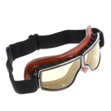 Maxbell Motorcycle Retro Goggle Glasse For Harley Helmet Pilot Cruiser Riding #Brown - Aladdin Shoppers