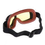 Maxbell Motorcycle Retro Goggle Glasse For Harley Helmet Pilot Cruiser Riding #Brown - Aladdin Shoppers
