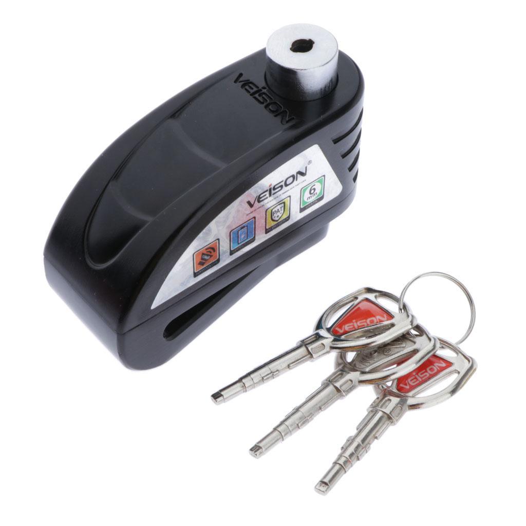 Maxbell Motorcycle Scooter Bicycle Antitheft Wheel Disc Brake Lock Security Alarm