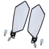 Maxbell Motorcycle Scooter Moped Rearview Mirror 8/10mm for XF125/ZY100T Black - Aladdin Shoppers