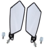 Maxbell Motorcycle Scooter Moped Rearview Mirror 8/10mm for XF125/ZY100T Black - Aladdin Shoppers