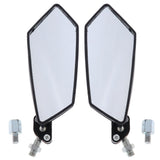 Maxbell Motorcycle Scooter Moped Rearview Mirror 8/10mm for XF125/ZY100T Black - Aladdin Shoppers