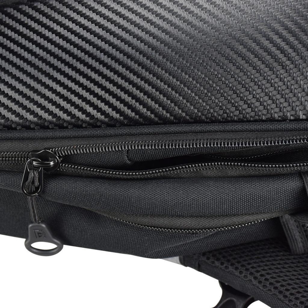 Maxbell Motorcycle Shoulder Bag Waterproof Hard Shell Backpack Carbon Fiber Color - Aladdin Shoppers
