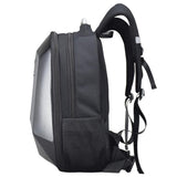 Maxbell Motorcycle Shoulder Bag Waterproof Hard Shell Backpack Carbon Fiber Color - Aladdin Shoppers