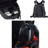Maxbell Motorcycle Shoulder Bag Waterproof Hard Shell Backpack Carbon Fiber Color - Aladdin Shoppers