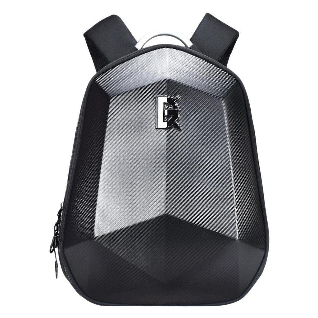 Maxbell Motorcycle Shoulder Bag Waterproof Hard Shell Backpack Carbon Fiber Color - Aladdin Shoppers