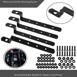 Maxbell Motorcycle Side Box Bracket Saddlebag Mounting Kit for Harley Cruise Prince - Aladdin Shoppers