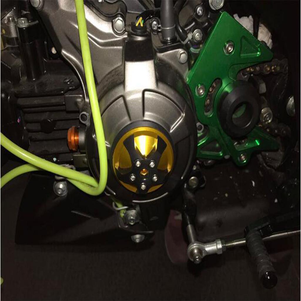 Maxbell Motorcycle Stator Protection Cover Set Decor For Kawasaki Z125 15+ Titanium - Aladdin Shoppers