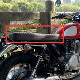 Maxbell Motorcycle Vintage Flat Cafe Racer Seat Retro Cushion Black Universal Fit - Aladdin Shoppers
