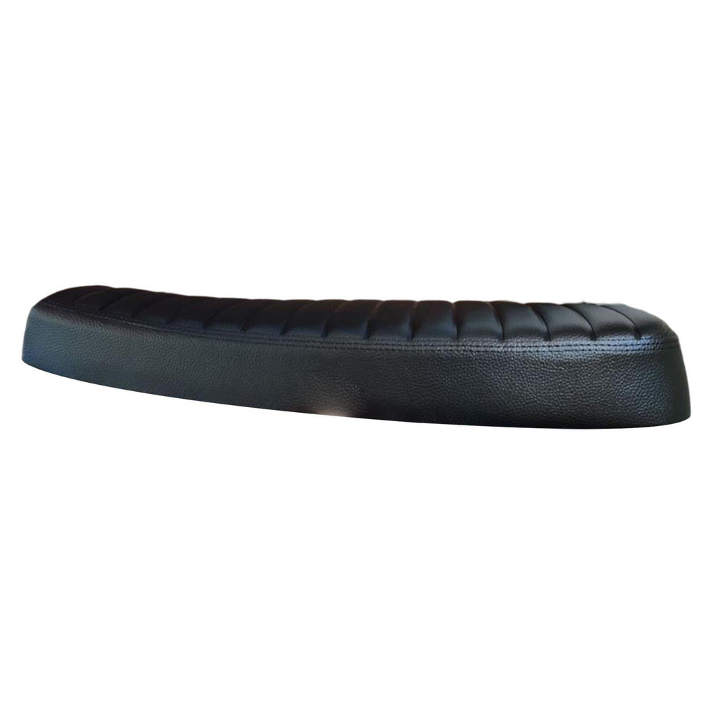 Maxbell Motorcycle Vintage Flat Cafe Racer Seat Retro Cushion Black Universal Fit - Aladdin Shoppers