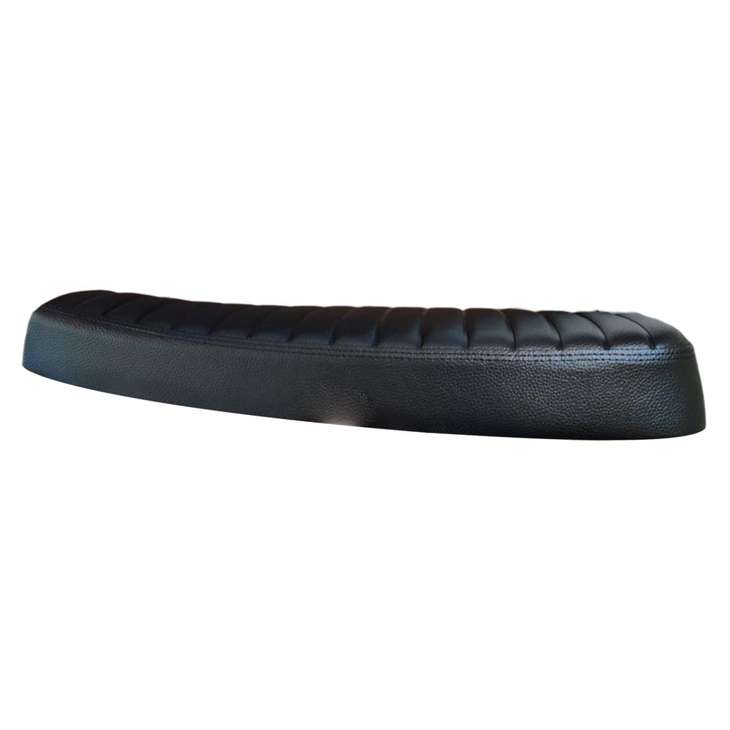 Maxbell Motorcycle Vintage Flat Cafe Racer Seat Retro Cushion Black Universal Fit - Aladdin Shoppers