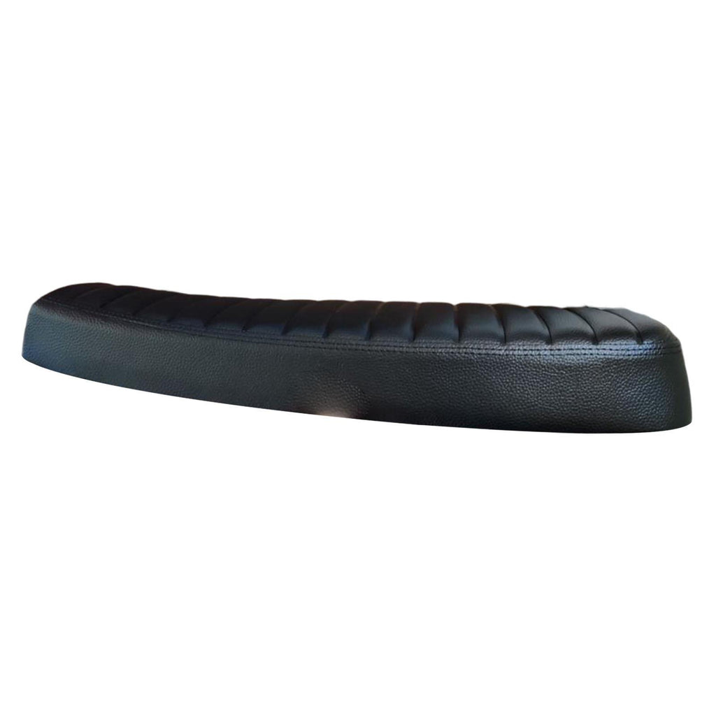 Maxbell Motorcycle Vintage Flat Cafe Racer Seat Retro Cushion Black Universal Fit - Aladdin Shoppers