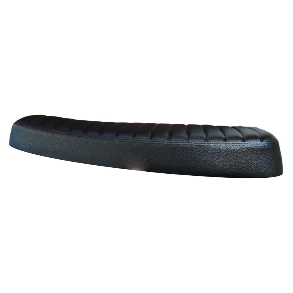 Maxbell Motorcycle Vintage Flat Cafe Racer Seat Retro Cushion Black Universal Fit - Aladdin Shoppers