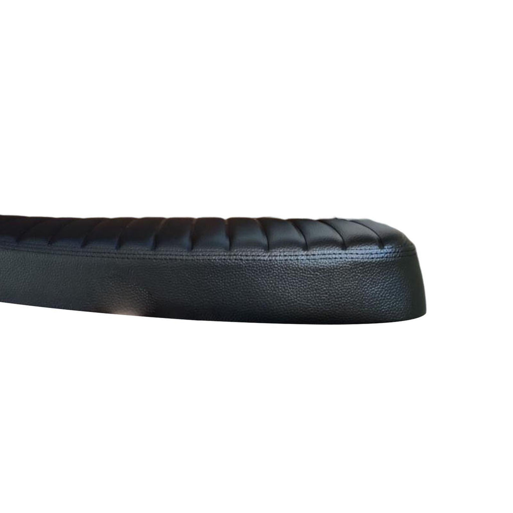 Maxbell Motorcycle Vintage Flat Cafe Racer Seat Retro Cushion Black Universal Fit - Aladdin Shoppers