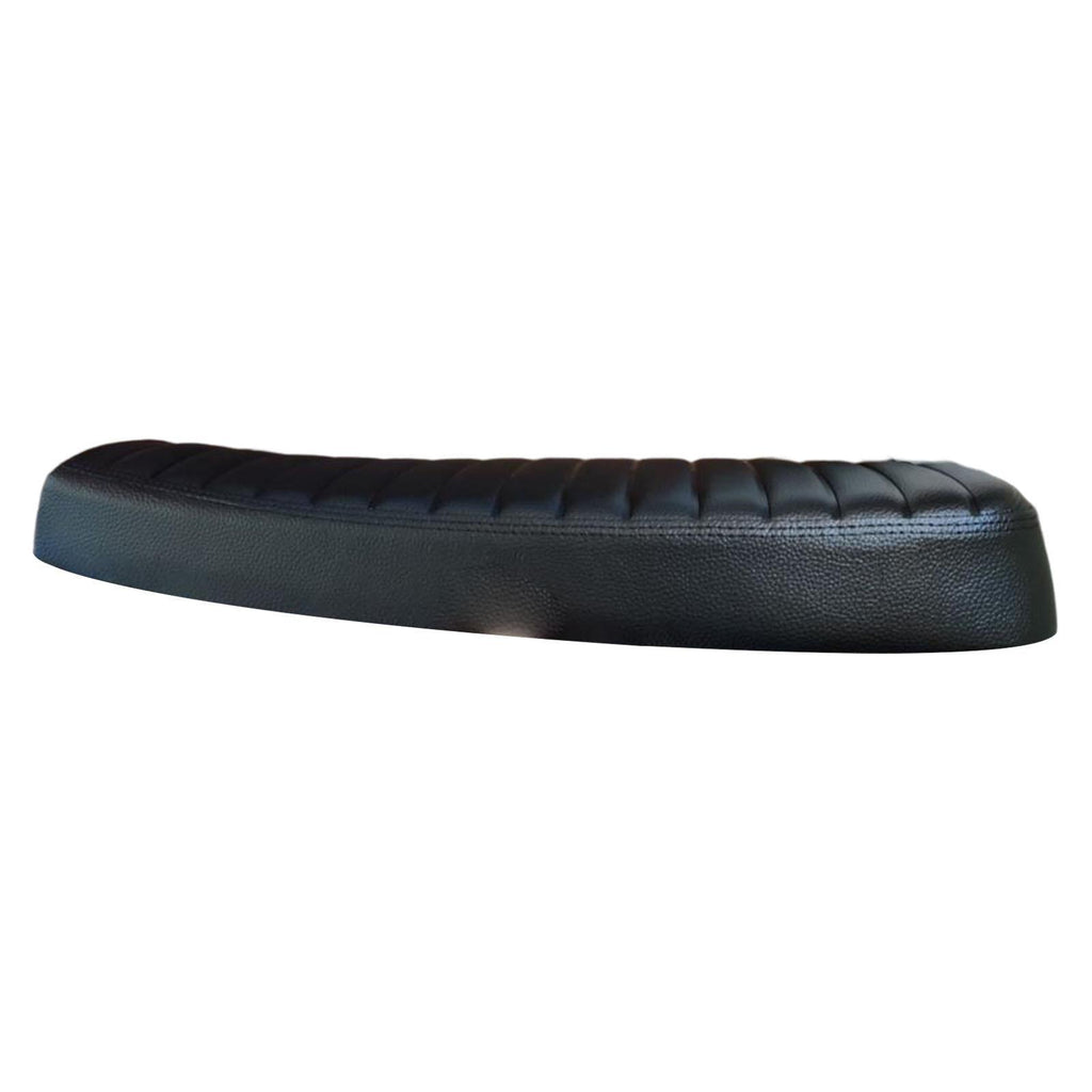 Maxbell Motorcycle Vintage Flat Cafe Racer Seat Retro Cushion Black Universal Fit - Aladdin Shoppers