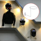 Maxbell Motorcycle Wall Mounted Wall Hooks Hat Rack Helmet Storage Holder White - Aladdin Shoppers