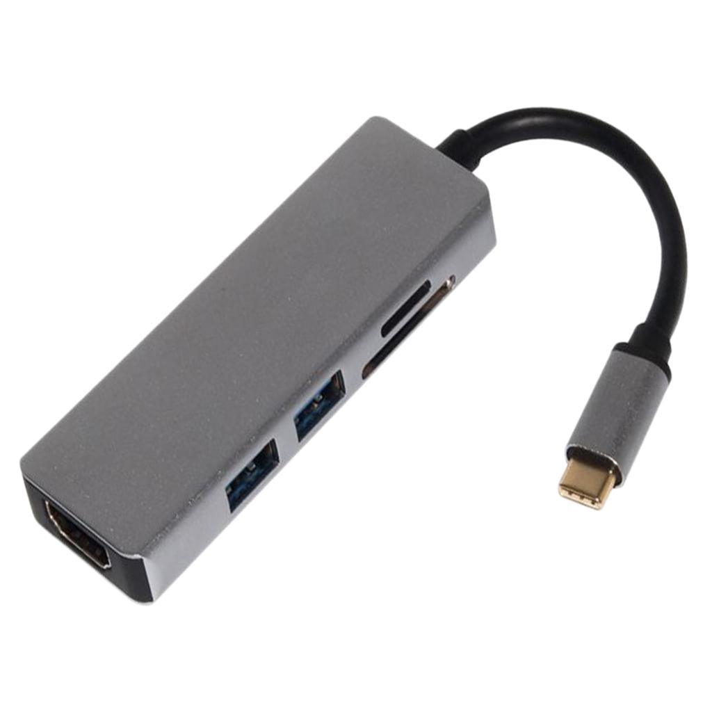 Maxbell Multi-function 5-in-1 Type c to HDMI USB3.1 SD TF Adapter for Macbook Air - Aladdin Shoppers