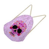 Maxbell Multi-Function Drawstring Bag Storge Bag Skull Gym Travel Backpack Pink - Aladdin Shoppers