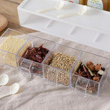 Maxbell Multi-function Spice Jar Rack Condiment Pot Container Cruet Organizer White - Aladdin Shoppers