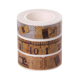 Maxbell Multi-Purpose 3 Rolls Vintage Style Masking Washi Tape Set Adhesive Paper Tape Sticker Decorative DIY  Scrapbooking Tape for Album Card Diary Gift Box Flower Wrapping Decor
