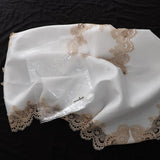 Maxbell Multi-Purpose Lace Tablecloth Dinner Picnic Table Cloth white 130X130cm - Aladdin Shoppers