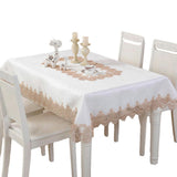 Maxbell Multi-Purpose Lace Tablecloth Dinner Picnic Table Cloth white 130X180cm - Aladdin Shoppers