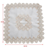 Maxbell Multi-Purpose Lace Tablecloth Dinner Picnic Table Cloth white 85X85cm - Aladdin Shoppers