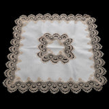 Maxbell Multi-Purpose Lace Tablecloth Dinner Picnic Table Cloth white 85X85cm - Aladdin Shoppers