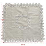 Maxbell Multi-Purpose Lace Tablecloth Dinner Picnic Table Cloth Yellow 110X110cm - Aladdin Shoppers