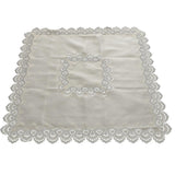 Maxbell Multi-Purpose Lace Tablecloth Dinner Picnic Table Cloth Yellow 110X110cm - Aladdin Shoppers
