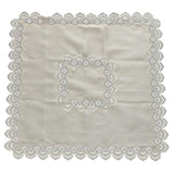 Maxbell Multi-Purpose Lace Tablecloth Dinner Picnic Table Cloth Yellow 110X110cm - Aladdin Shoppers