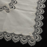 Maxbell Multi-Purpose Lace Tablecloth Dinner Picnic Table Cloth Yellow 110X110cm - Aladdin Shoppers