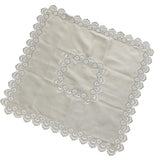 Maxbell Multi-Purpose Lace Tablecloth Dinner Picnic Table Cloth Yellow 110X110cm - Aladdin Shoppers