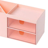 Maxbell Multifunctional Household Office Supplies 2 Drawers Desktop Organizer Pink - Aladdin Shoppers