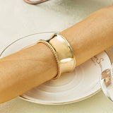 Maxbell Napkin Serviette Ring Table Adornment for Wedding Party FKD091 Silver - Aladdin Shoppers