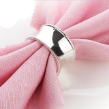 Maxbell Napkin Serviette Ring Table Adornment for Wedding Party FKD091 Silver - Aladdin Shoppers