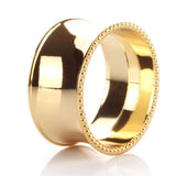 Maxbell Napkin Serviette Ring Table Adornment for Wedding Party FKD092 Gold - Aladdin Shoppers