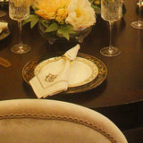 Maxbell Napkin Serviette Ring Table Adornment for Wedding Party FKD092 Gold - Aladdin Shoppers