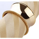 Maxbell Napkin Serviette Ring Table Adornment for Wedding Party FKD092 Gold - Aladdin Shoppers