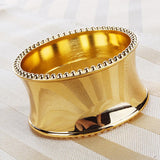 Maxbell Napkin Serviette Ring Table Adornment for Wedding Party FKD092 Gold - Aladdin Shoppers